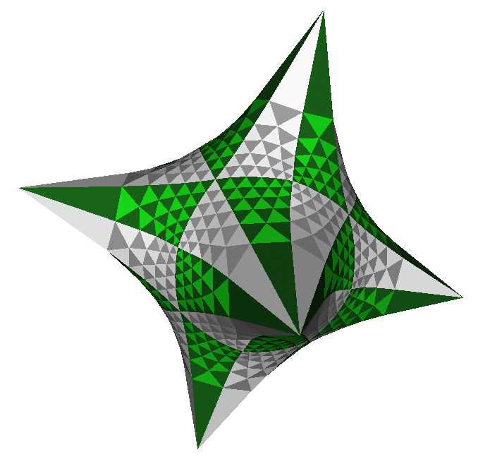 Hyperbolic cube