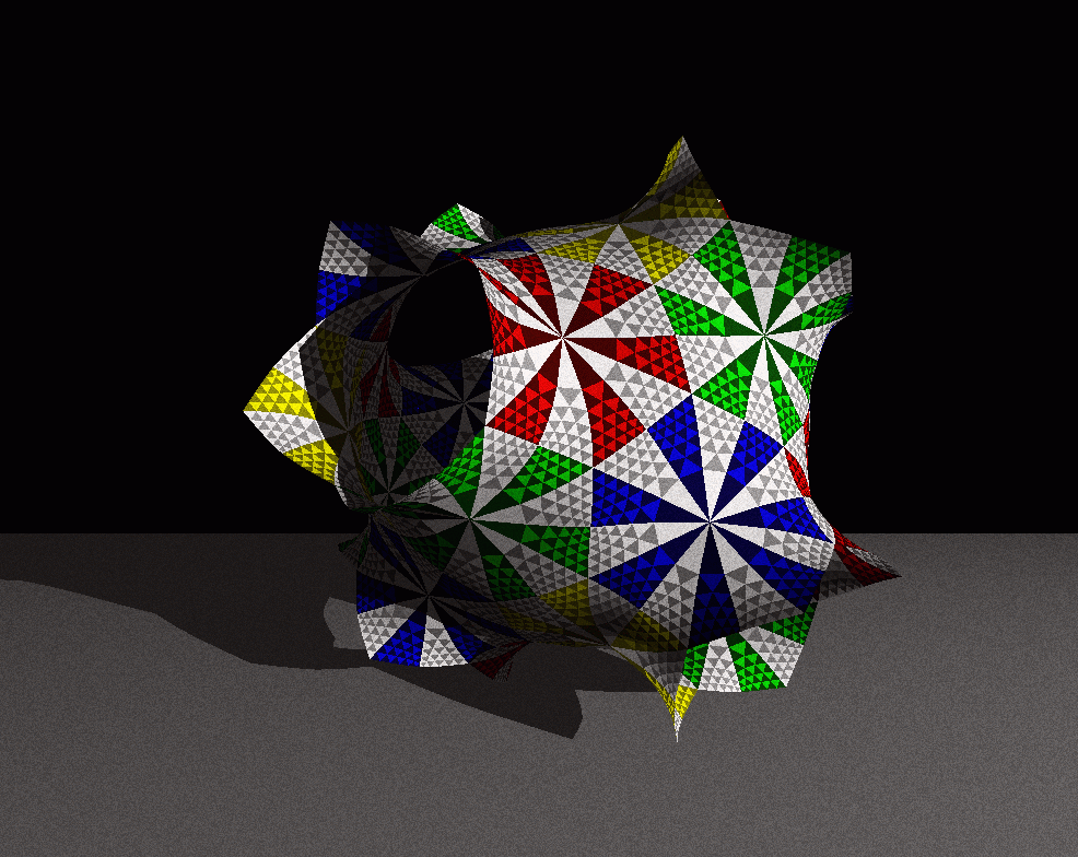 Raytraced image of Klein's quartic