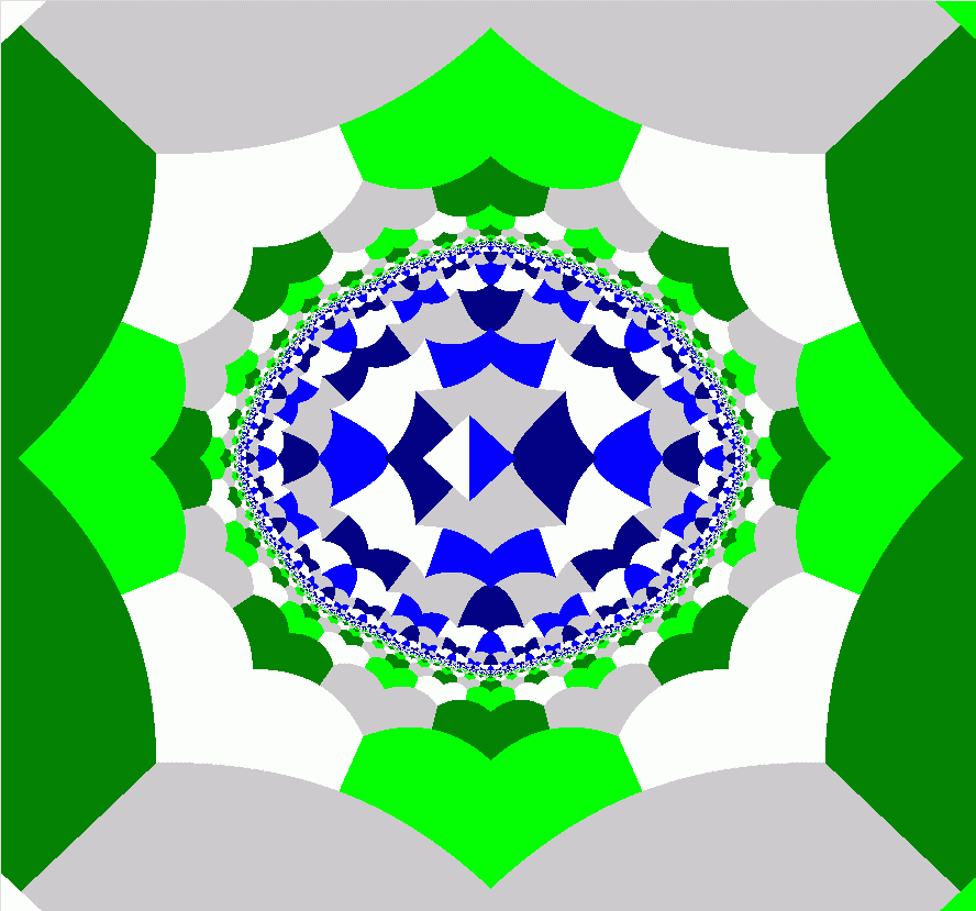 Complex logistic map and tiling