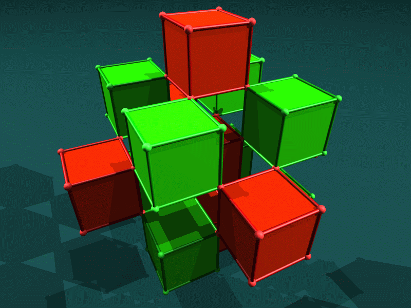 Animation Ron Resch cubes