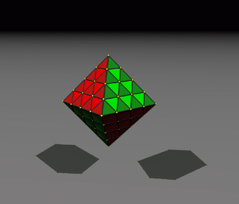 Meta hinge octahedron