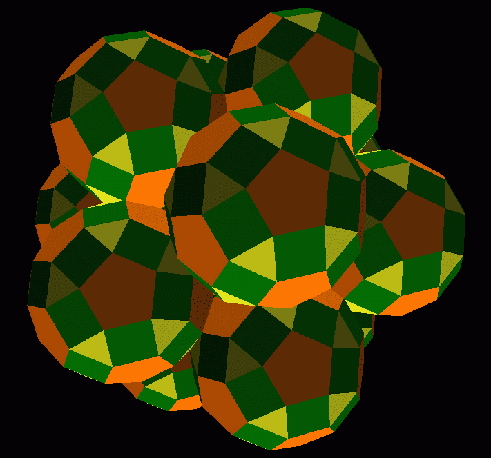 Rhombicosadodecahedral structure 3