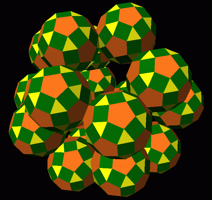 Rhombicosadodecahedral structure 5